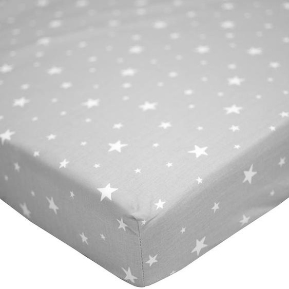 Drap-housse En Coton Stella Stella, Imprimé Étoiles Blanc,