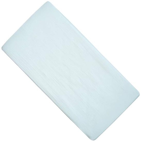 Drap Housse En Gaze De Coton À Carreaux Bleu