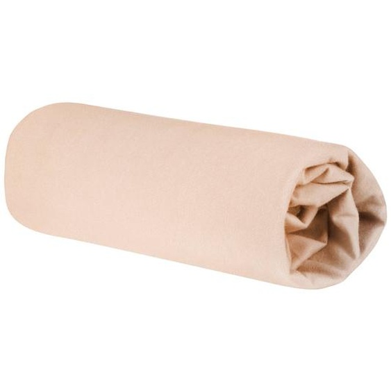 Drap-housse Enfant En Coton Bio Extensible Frosty Almond Beige Amande