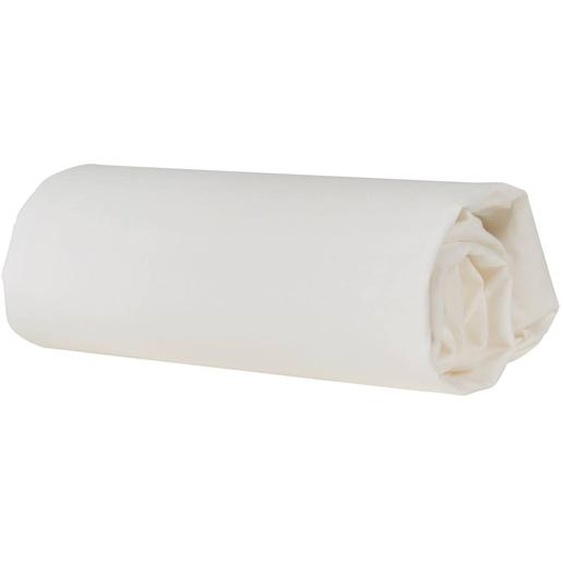 Drap Housse Extensible 60x120 - 70x140 En Coton Bio Safe Asleep® Blanc Cassé / Écru