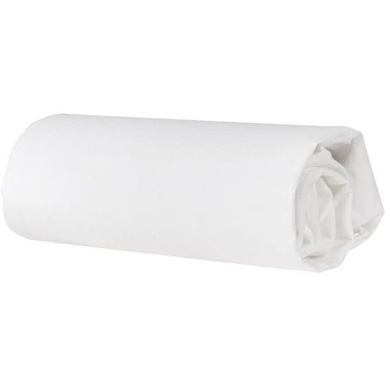 Drap Housse Extensible 60x120 - 70x140 En Coton Bio Safe Asleep® Blanc