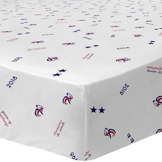 Drap-housse Imprimé 100% Coton, Fff Challenge Blanc