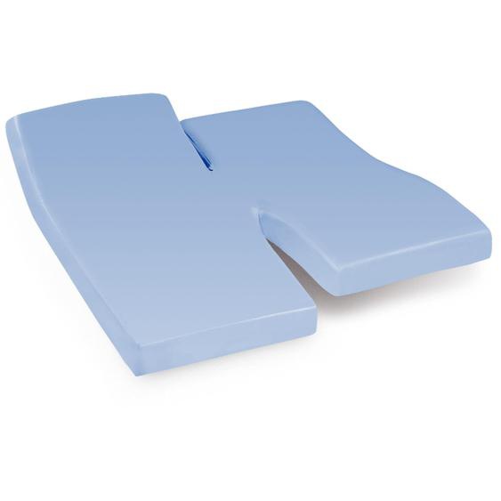 Drap housse relaxation uni 2x80x200 cm 100% coton ALTO Belle ile TPR Tête et pied relevable
