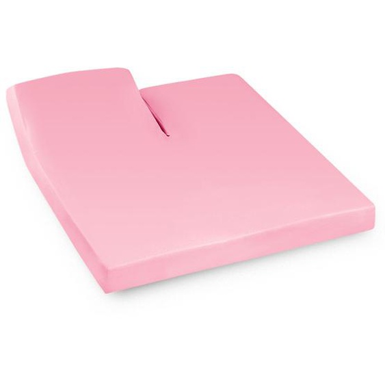 Drap housse relaxation uni 2x90x220 cm 100% coton ALTO Macaron TR Tête relevable uniquement