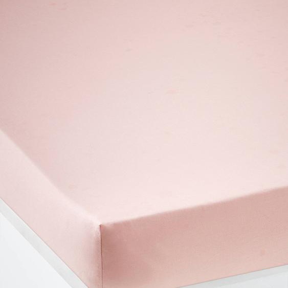 Drap-housse uni enfant rose clair