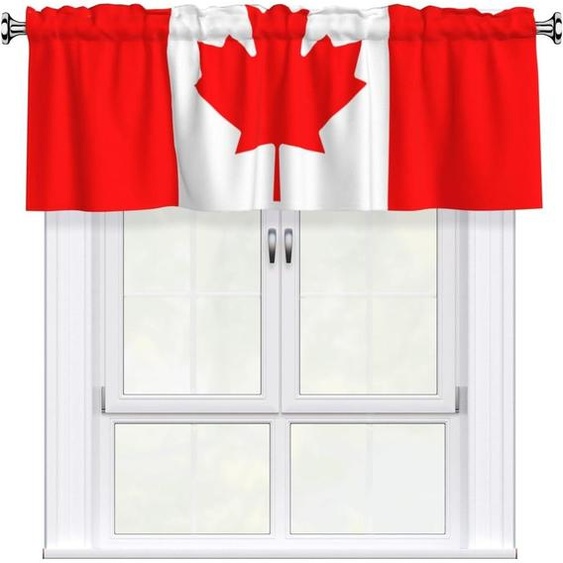 Drapeau canadien, dimensions 137,2 x 45,7 cm, facile à installer, idéal pour décorer les fenêtres des cuisines, des chambres et dautres pièces