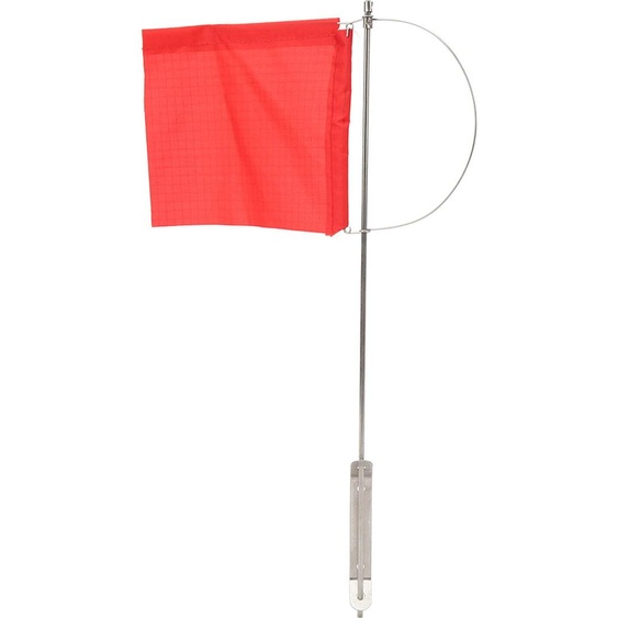 Drapeau indicateur de vent Monotypes Marine Drapeau de mât indicateur de vent en acier inoxydable Drapeau de bateau rouge pour voilier Yacht