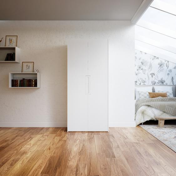 Dressing - Blanc, design, armoire penderie pour chambre ou entrée, à portes battantes - 104 x 232 x 62 cm, modulable