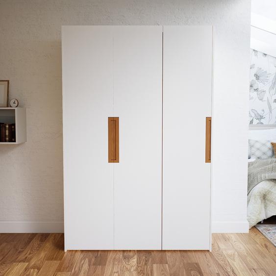 Dressing - Blanc, design, armoire penderie pour chambre ou entrée, à portes battantes - 154 x 232 x 62 cm, modulable