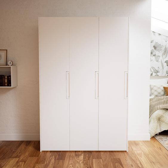 Dressing - Blanc, design, armoire penderie pour chambre ou entrée, à portes battantes - 154 x 232 x 62 cm, modulable