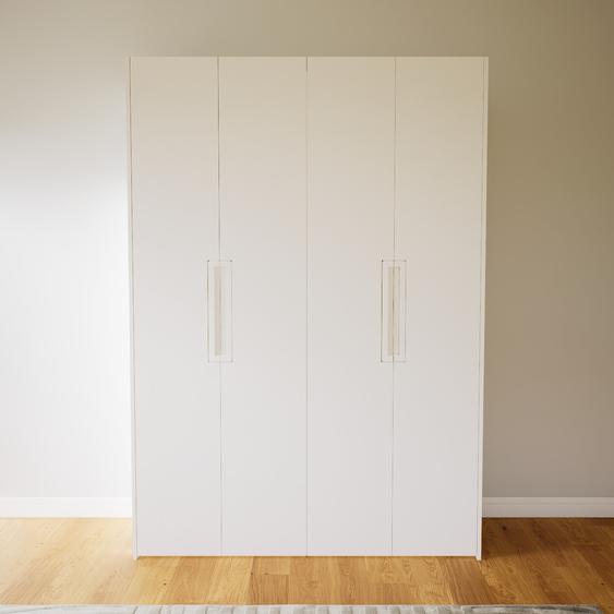 Dressing - Blanc, design, armoire penderie pour chambre ou entrée, à portes battantes - 164 x 232 x 62 cm, modulable