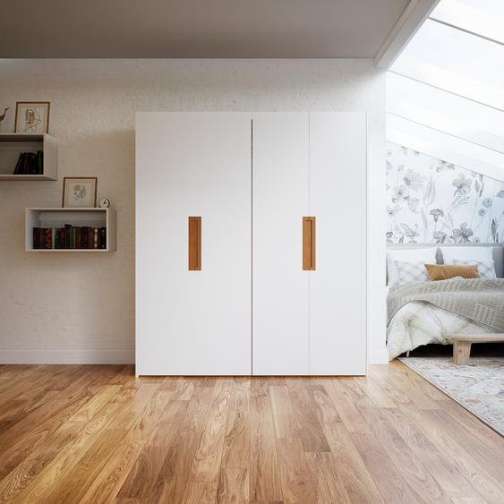 Dressing - Blanc, design, armoire penderie pour chambre ou entrée, à portes battantes - 204 x 232 x 62 cm, modulable