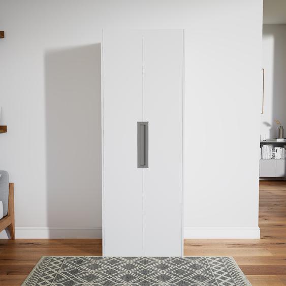 Dressing - Blanc, design, armoire penderie pour chambre ou entrée, à portes battantes - 84 x 232 x 62 cm, modulable