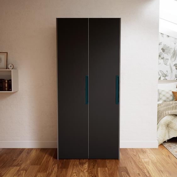 Dressing - Graphite, design, armoire penderie pour chambre ou entrée, à portes battantes - 104 x 232 x 62 cm, modulable