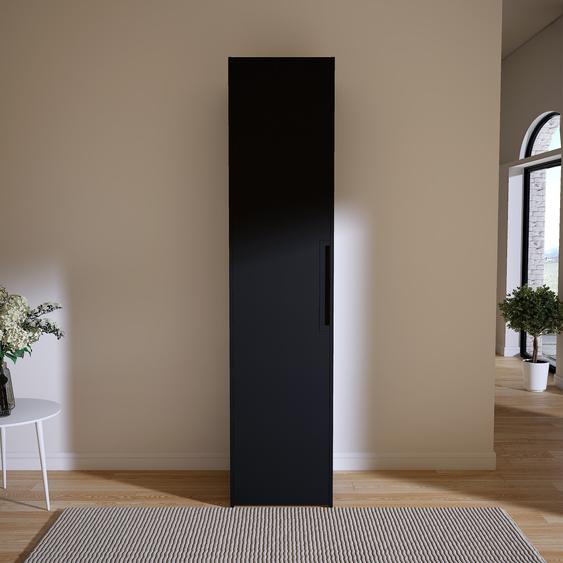 Dressing - Noir, design, armoire penderie pour chambre ou entrée, à portes battantes - 54 x 232 x 62 cm, modulable