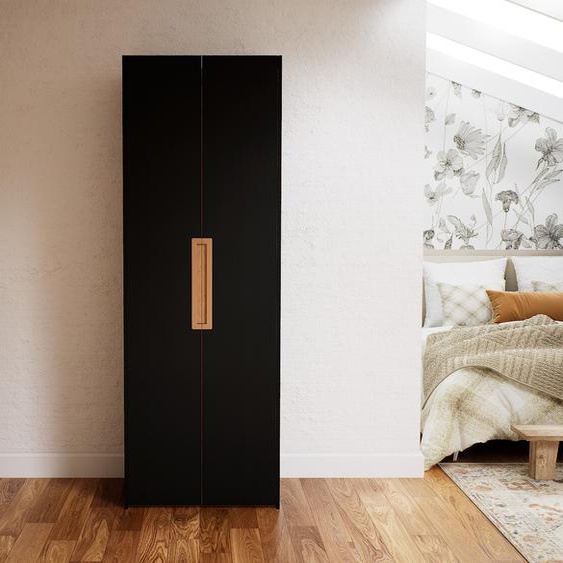 Dressing - Noir, design, armoire penderie pour chambre ou entrée, à portes battantes - 84 x 232 x 62 cm, modulable