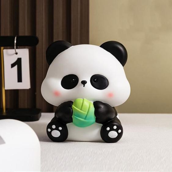 Duokon Tirelire en forme danimal Tirelire Panda, Dessin animé Mignon, Grande capacité Tirelire Pour Enfants quincaillerie coffret