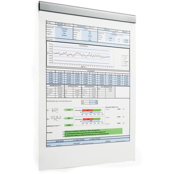 Durable Barre d’affichage à fixation adhésive DURAFIX RAIL 210 mm – Argent