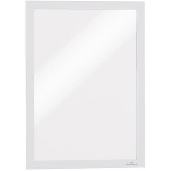 Durable Duraframe Pochette murale Cadre daffichage adhésif A4 - Cadre blanc - Sachet de 2