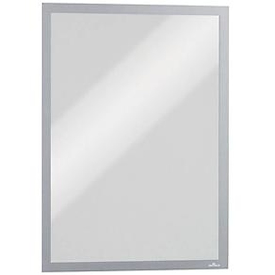 Durable Duraframe Pochette murale Cadre daffichage magnétique A3 - Cadre argent - Sachet de 5