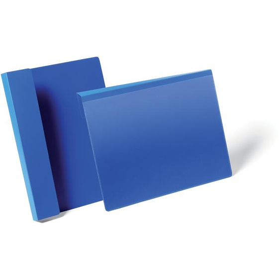Durable Pochettes logistiques à suspendre - Format A4 paysage 297 x 210 mm - Bleu - Lot de 50