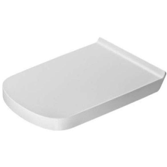 Duravit Abattant de wc Durastyle Vital blanc charnière inox traversant, cales de stabilité sans amortisseur de fermeture réf 6231...
