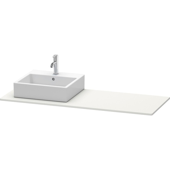 Duravit console XSquare XS060GL3939 140x55cm, avec découpe 2000 , gauche, nordique blanc soie mat