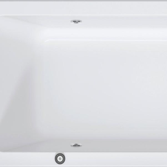 Duravit D-Code baignoire balnéo, 1700x700mm, 1 pente de dossier, Jet Project, rectangulaire, écoulement au pied, blanc brillant, 760670000JP1000
