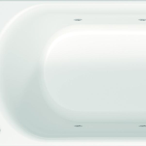 Duravit D-Neo baignoire balnéo, à encastrer, 1 pente de dossier, Jet Protect, 1500x750mm, 760471000JP1000