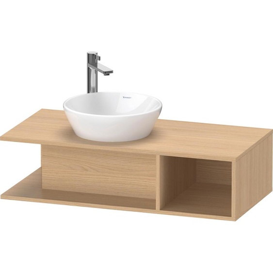 Duravit D-Neo Meuble sous-lavabo en console suspendu, Compact, 1000x260x480mm, 1 compartiment ouvert sur le côté à droite, DE491903030