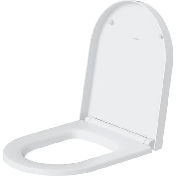 Duravit ME by Starck Abattant WC Blanc frein de chute et charnière inox - 0020090000