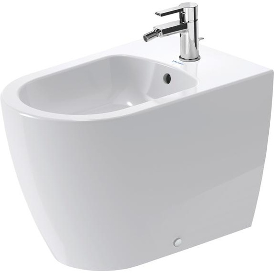 Duravit ME by Starck Bidet sur pied, version back-to-wall, avec trop-plein, 1 trou pour robinetterie, saillie 600mm, 228910AC00