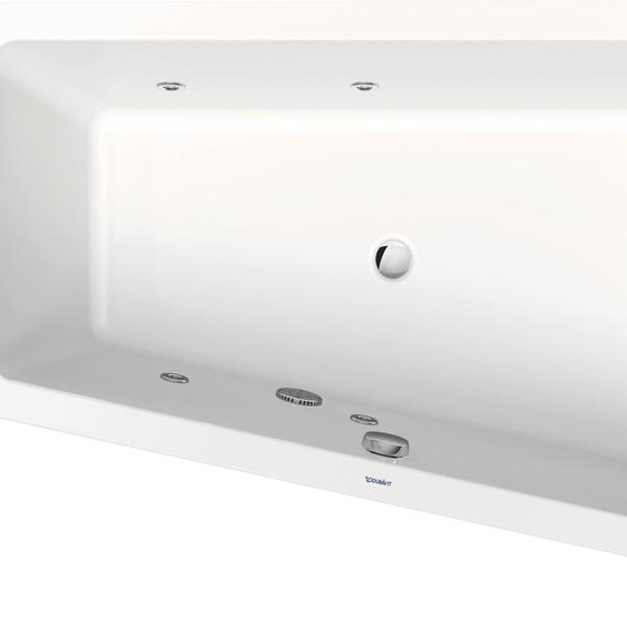 Duravit No.1 baignoire balnéo encastrée, trapèze, 1700x1000mm, Jet Protect, 1 inclinaison du dossier à droite, blanc, 760509000JP1000