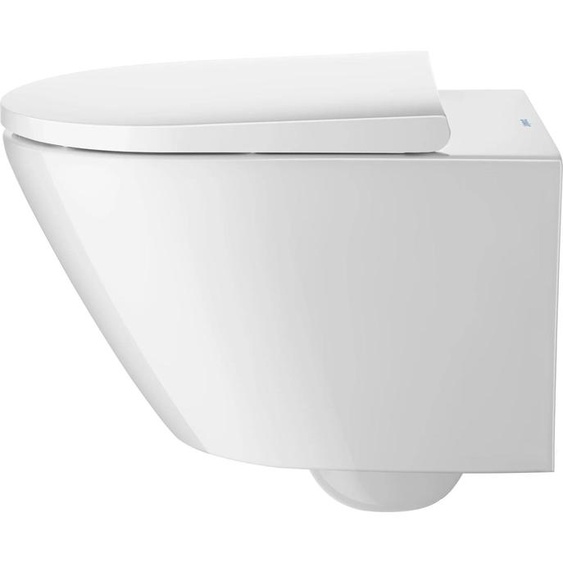 Duravit Pack WC suspendu D-Neo - cuvette Rimeless fixation invisible + abattant frein de chute - Blanc