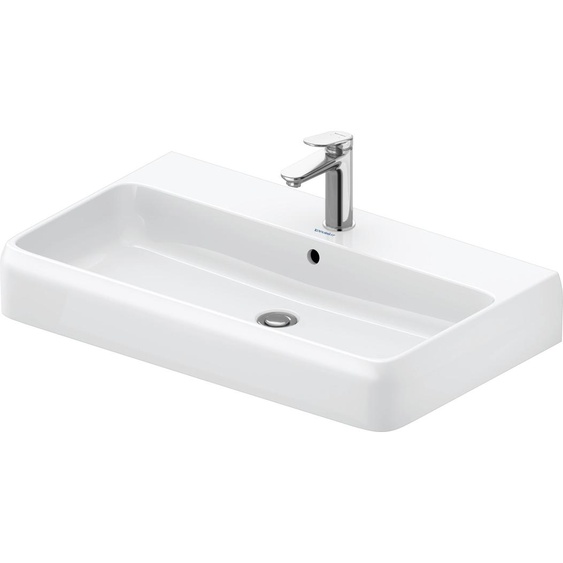 Duravit Qatego lavabo à poser, 800x470mm, avec trop-plein, partie inférieure vitrifiée et polie, 2382802027