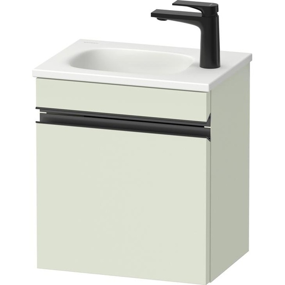 Duravit Sivida Meuble sous-lavabo, charnières à droite, poignée encastrée noir diamant mat, 400x295x440mm, pour Sivida, SV4649RBDHH0000