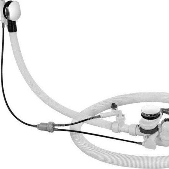 Duravit Supplément pour garniture découlement et de trop-plein avec poignée carrée, avec arrivée au sol tuyau flexible, 791254000001000