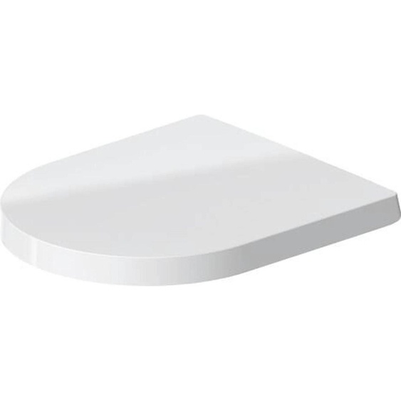 Siège de WC Duravit « ME by Starck » charnière en acier inoxydable, avec SoftClose, blanc, 1 pièce.