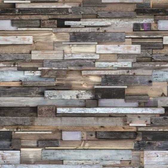 DUTCH WALLCOVERINGS Papier peint 3D Woods Marron