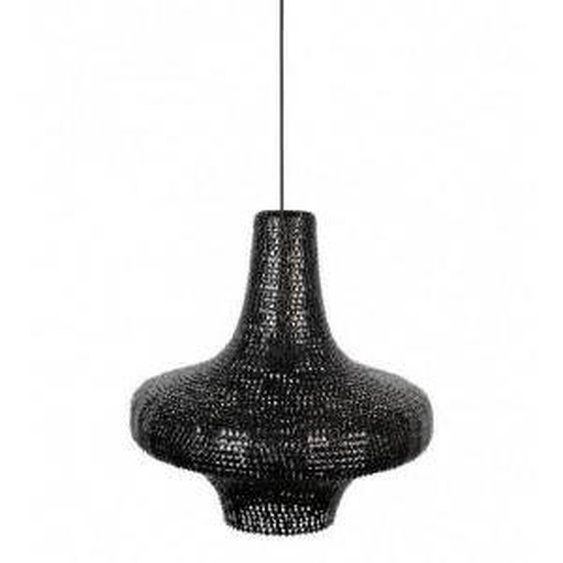 Dutchbone TROOPER - Lustre / suspension en acier laqué Noir 0.000000