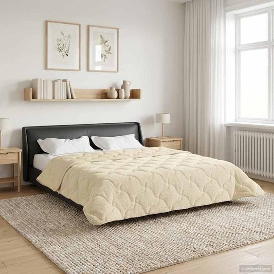 Duvet complet toute lannée Matelassé Crème 240 x 260 cm
