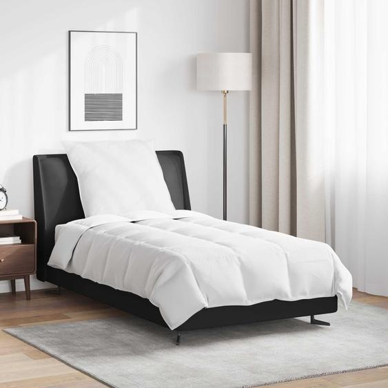 Duvet dété simple avec oreiller 2 pcs Blanc Plume de canard