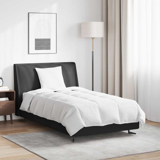 Duvet dété simple avec oreiller 2 pcs Blanc Plume de canard