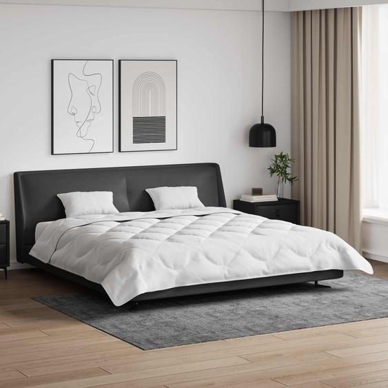 Duvet dété simple avec oreiller 3 pcs Blanc Microfibre