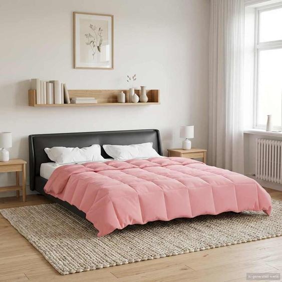 Duvet dété simple Matelassé Rose 240 x 260 cm Microfibre