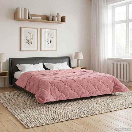 Duvet dété simple Matelassé Rose 240 x 260 cm