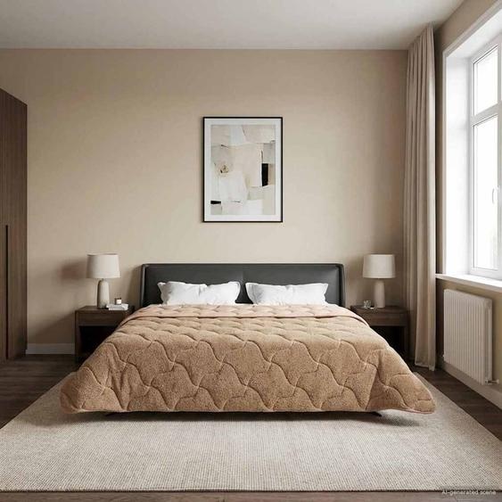 Duvet dété simple Matelassé Taupe 220 x 260 cm