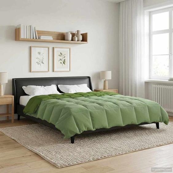 Duvet dété simple Matelassé Vert 220 x 260 cm Microfibre