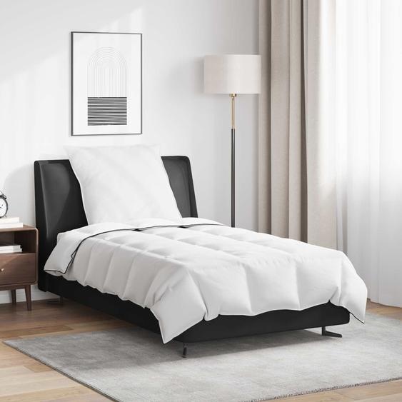 Duvet dhiver avec oreiller 2 pcs Blanc Plume de canard