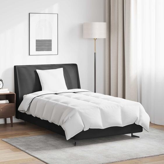 Duvet dhiver avec oreiller 2 pcs Blanc Plume de canard